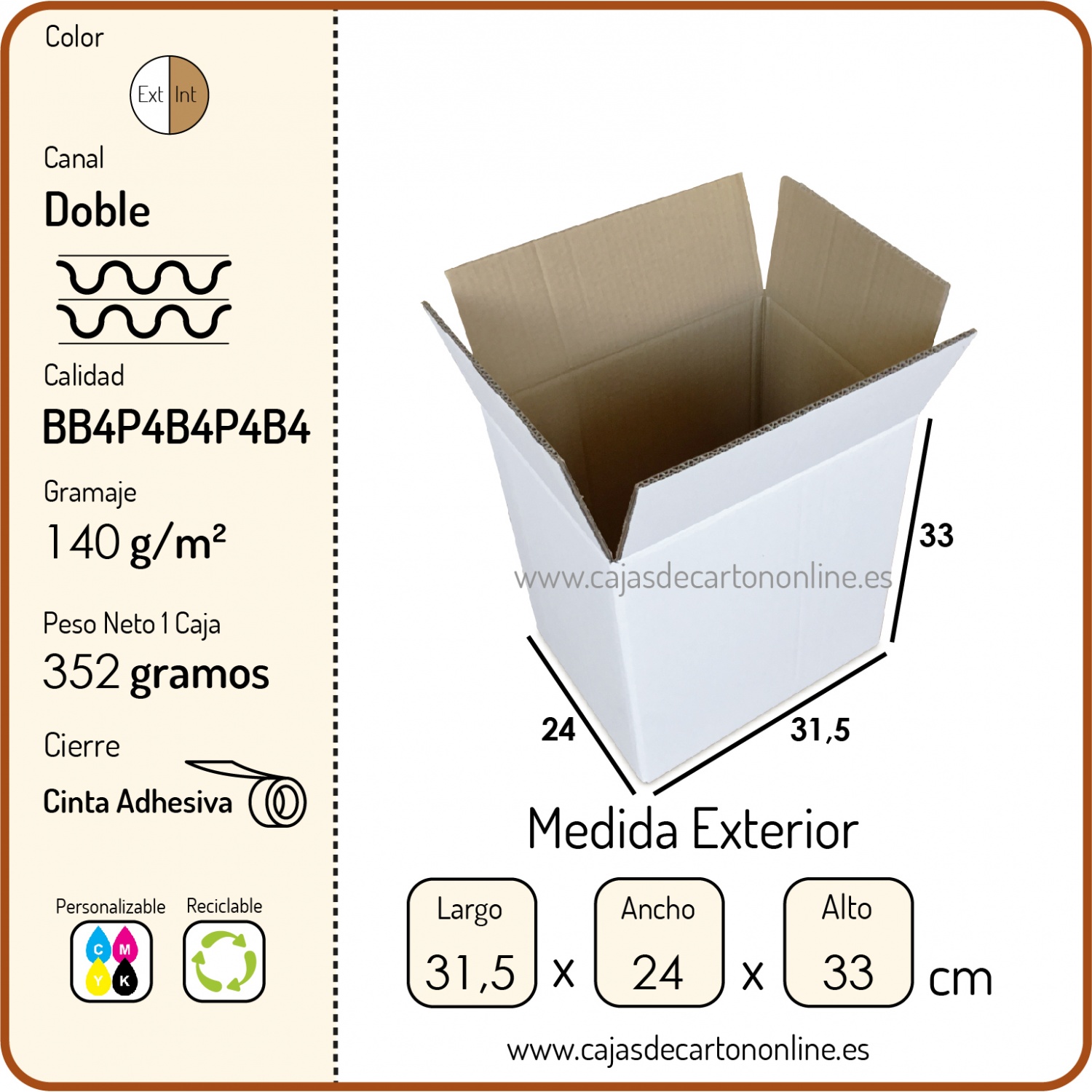 marrón marrón o blanco MB-0 180 x 100 x 30mm 200 Caja de cartón Maxibrief Cajas de Cartón Plegables Caja Plegable de Cartón Maxibrief tamaño a elegir 