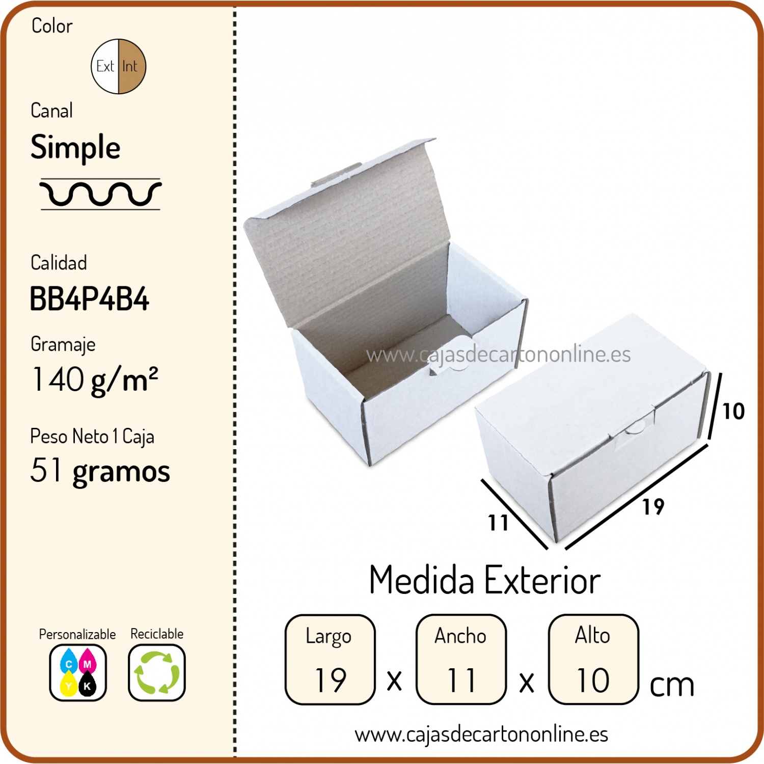 10 unidades DIN A4 304 x 216 x 130-220 mm cartón ondulado ProgressPack Premium PP K14.04 color marrón Caja de envío 
